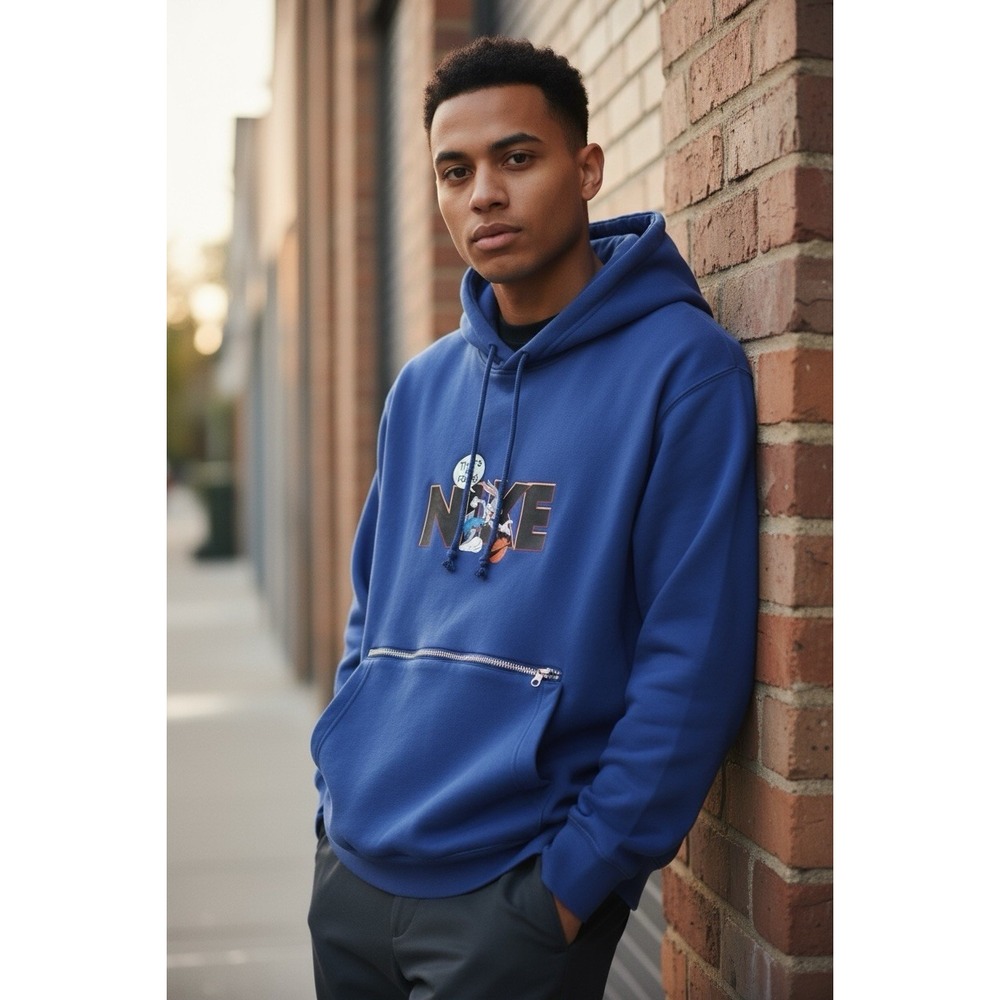 Nike Dri-FIT Standard Issue x Space Jam Light Concord Hoodie Men Sz L DJ3889-471
